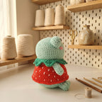 Frog Crochet Pattern, Cute Frog in Strawberry Dress Amigurumi Tutorial
