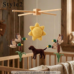Handmade Dog Hunting Baby Mobile, Duck Hunting Crochet