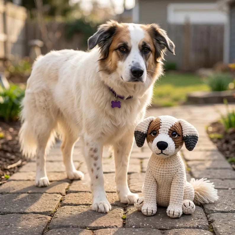 Custom Crochet Pet From Photo - Personalized Dog or Cat Amigurumi Plush Gift