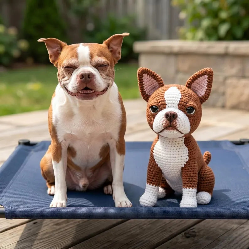 Custom Crochet Pet From Photo - Personalized Dog or Cat Amigurumi Plush Gift