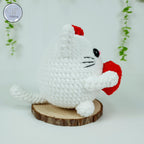 Love Cat Crochet Pattern: Valentine Kitty with Heart (PDF Pattern)
