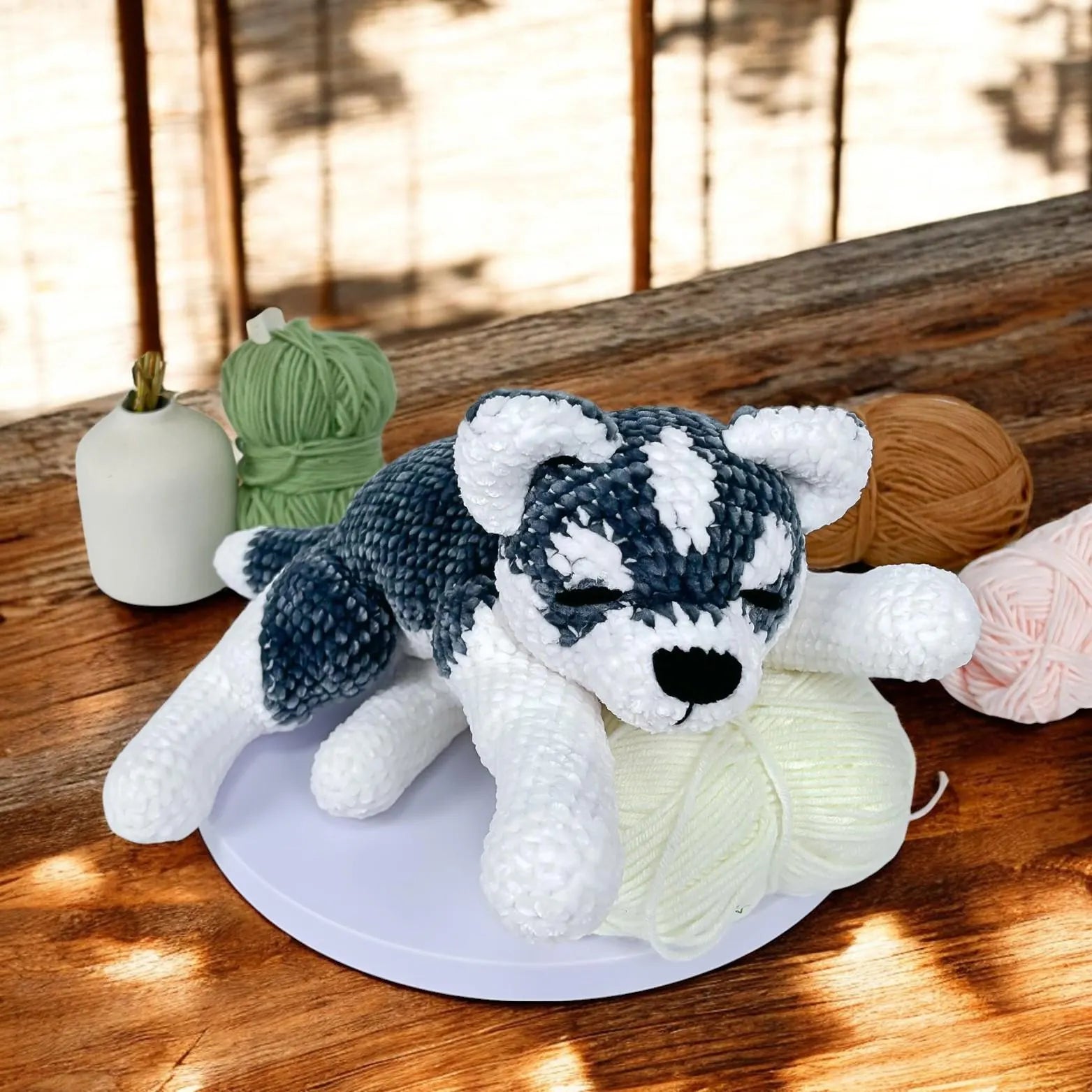 Husky Amigurumi Crochet Pattern – Beginner Friendly (Digital Download)