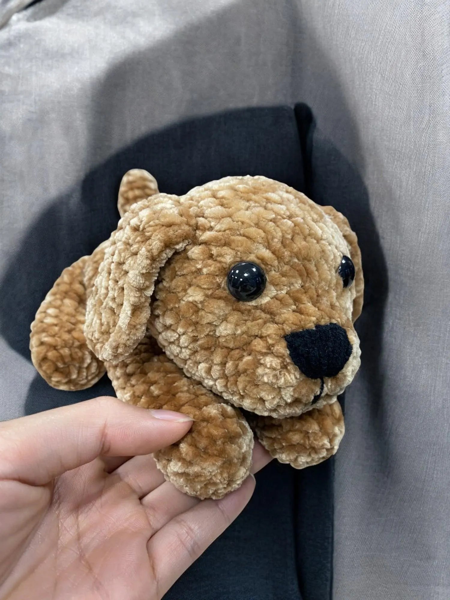 Golden Retriever Crochet Pattern: Velvet Puppy Amigurumi (PDF)