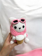 Chill Cat Amigurumi Crochet Pattern: Relaxed Plushie (PDF)