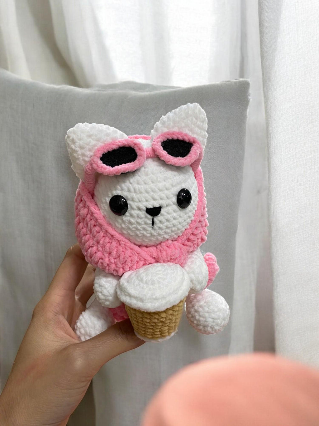 Chill Cat Amigurumi Crochet Pattern: Relaxed Plushie (PDF)