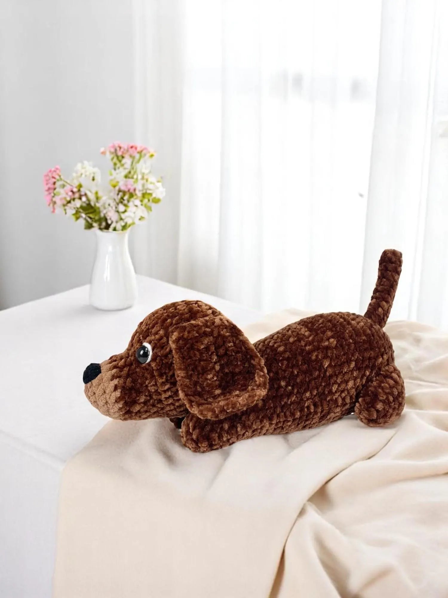 Dachshund Crochet Pattern PDF: Amigurumi Dog, Stuffed Puppy Toy