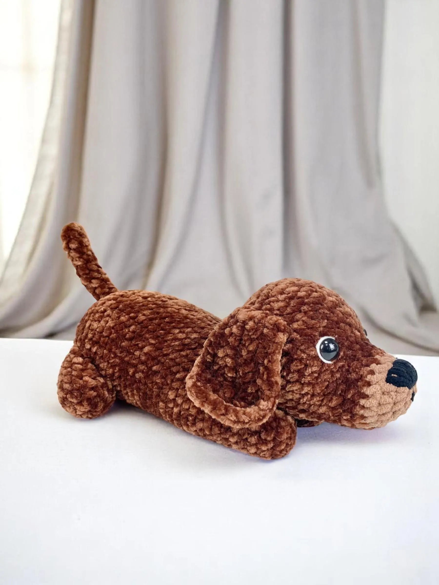 Dachshund Crochet Pattern PDF: Amigurumi Dog, Stuffed Puppy Toy
