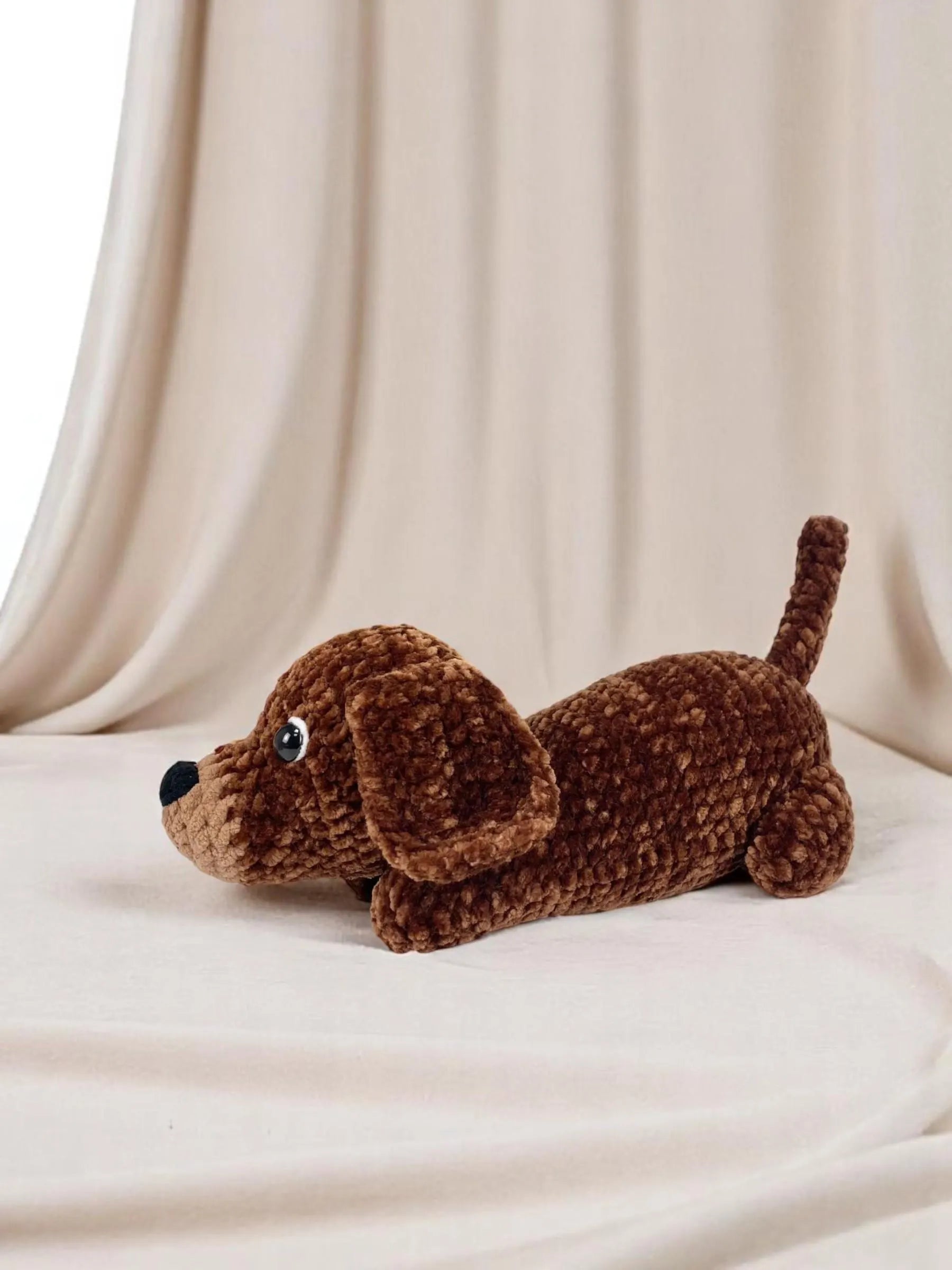 Dachshund Crochet Pattern PDF: Amigurumi Dog, Stuffed Puppy Toy