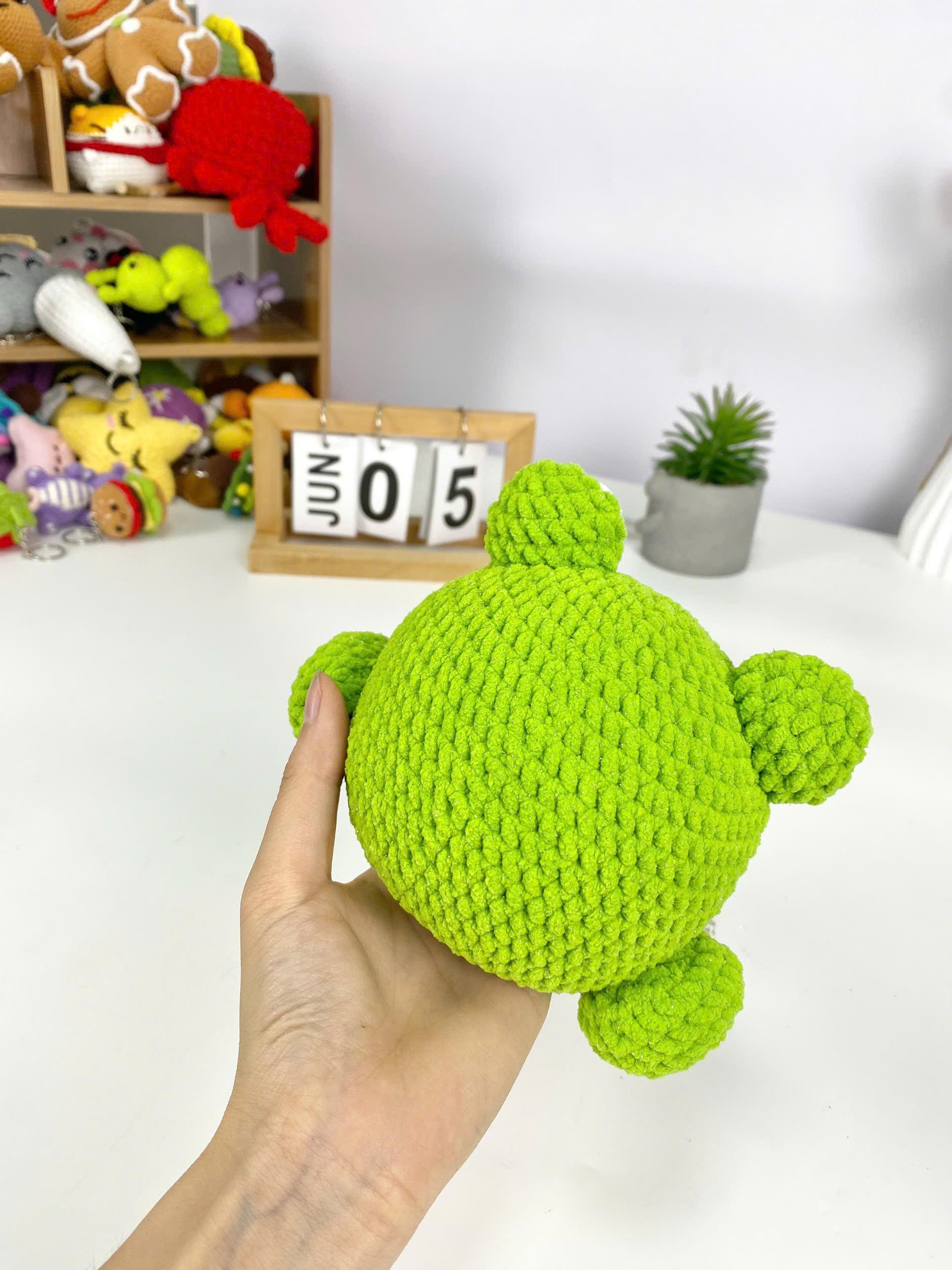 Frog Crochet Pattern PDF: Chubby Amigurumi Plush Toy (Beginner Friendly)