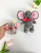 Dumbo Elephant Crochet Pattern PDF: Amigurumi Circus Toy