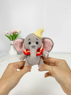 Dumbo Elephant Crochet Pattern PDF: Amigurumi Circus Toy