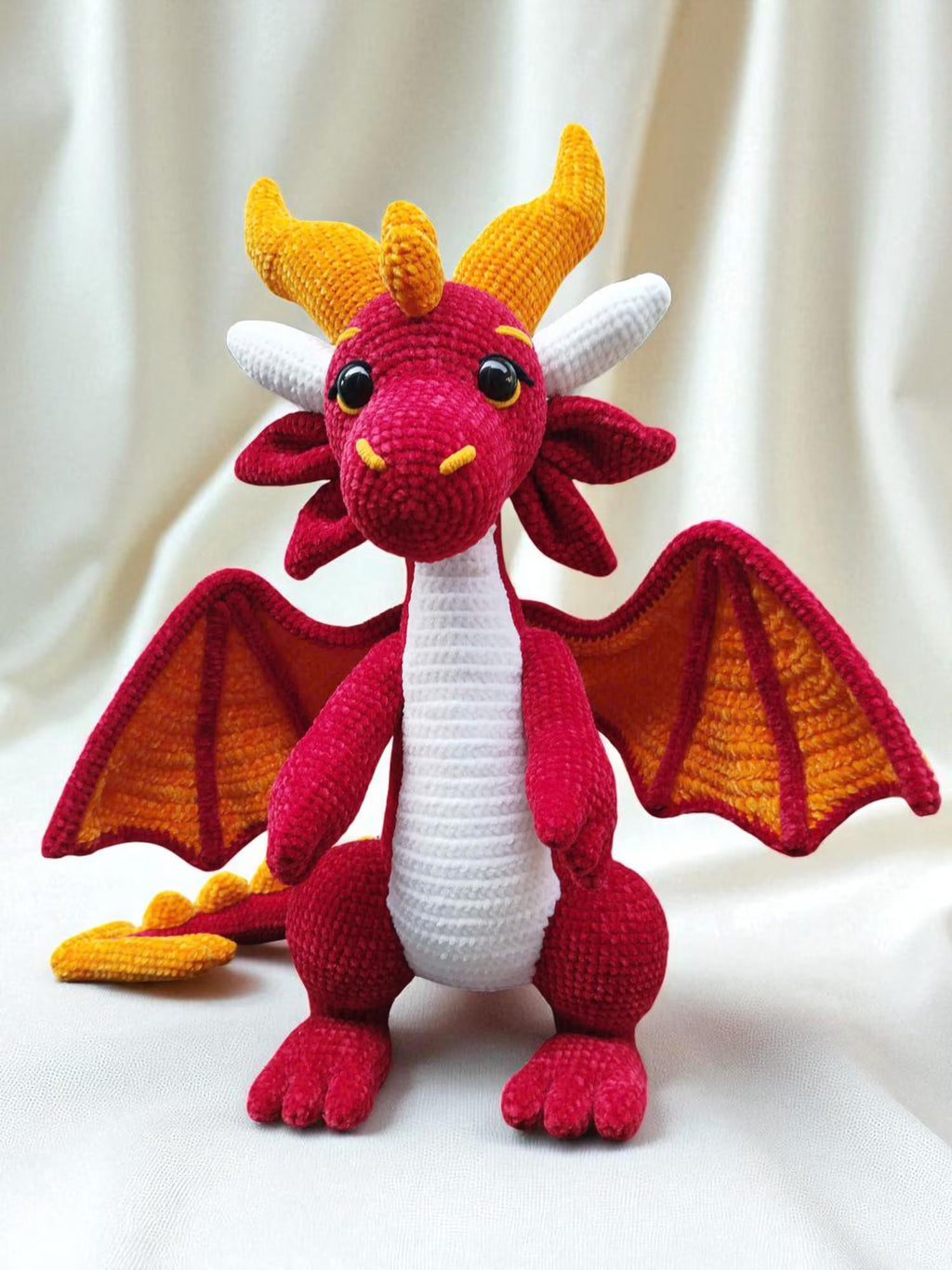 Dragon Crochet Pattern PDF: Amigurumi Plush Toy Tutorial (Digital Download)
