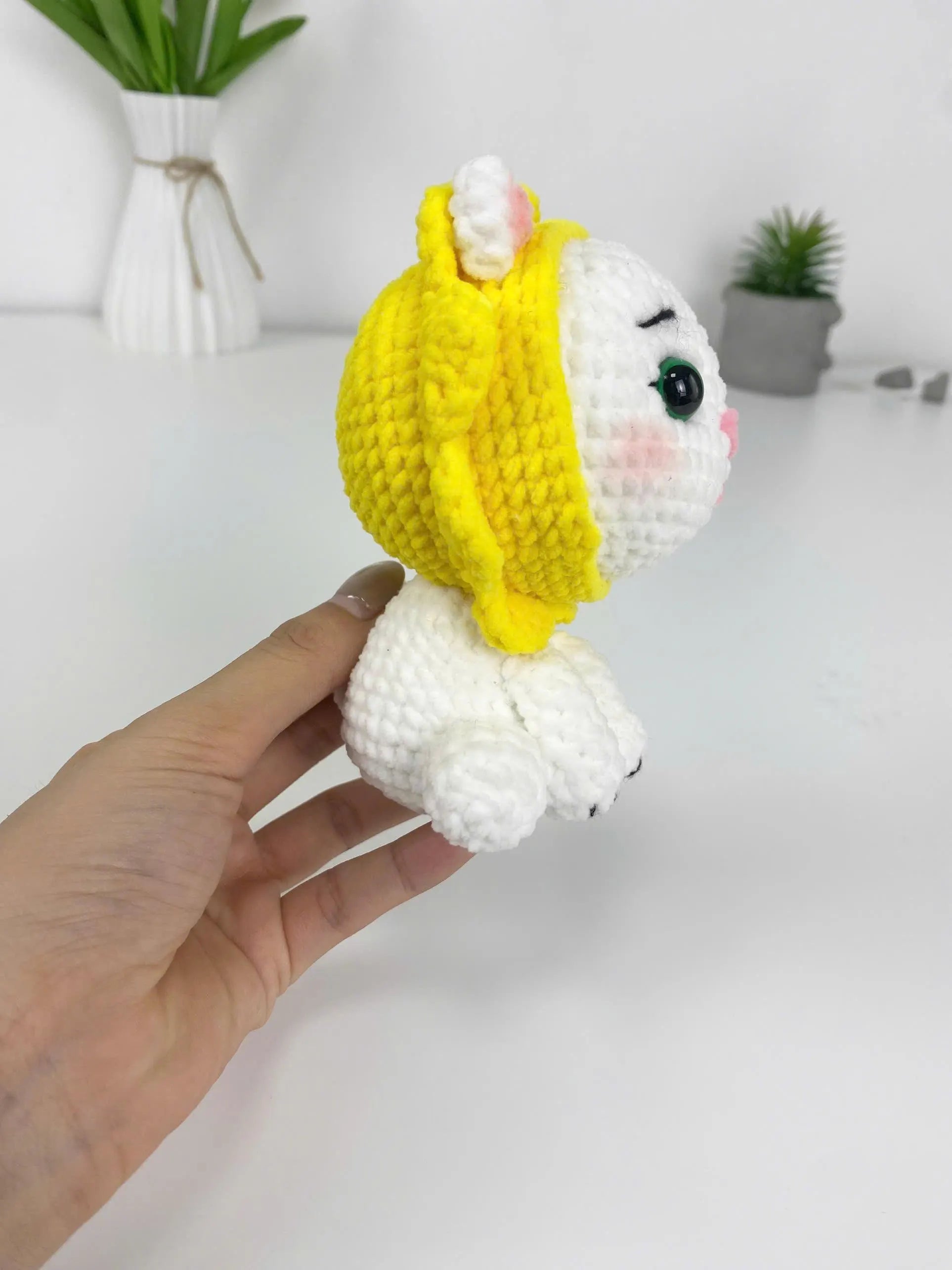 Sunflower Cat Crochet Pattern: Amigurumi Cosplay Doll (PDF Pattern)