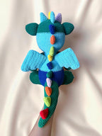Rainbow Dragon Crochet Pattern PDF: Amigurumi Plush Toy Tutorial