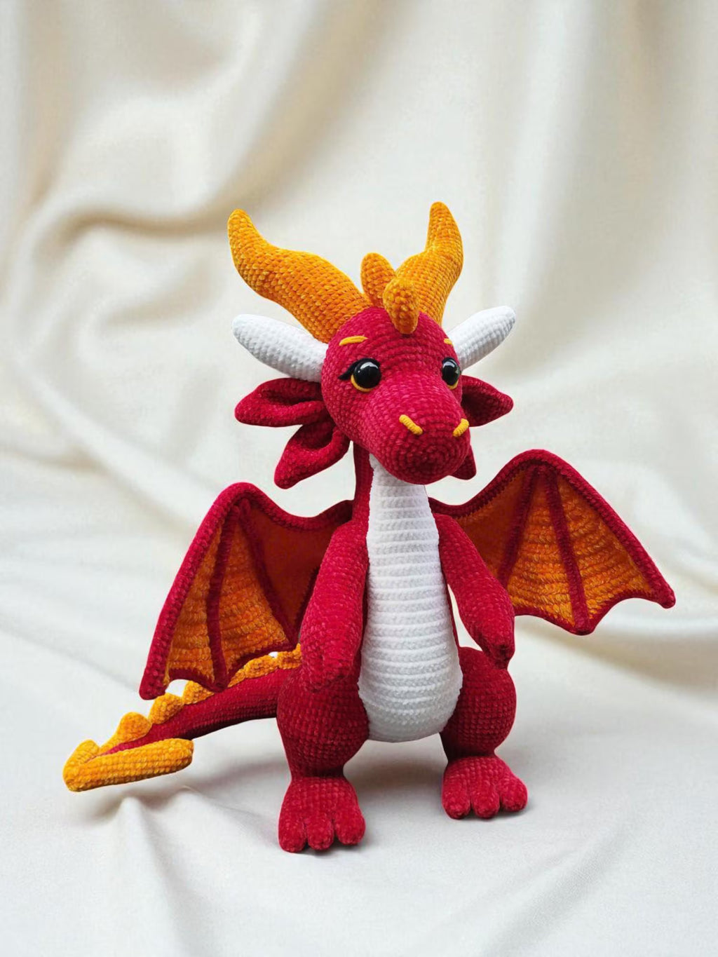 Dragon Crochet Pattern PDF: Amigurumi Plush Toy Tutorial (Digital Download)