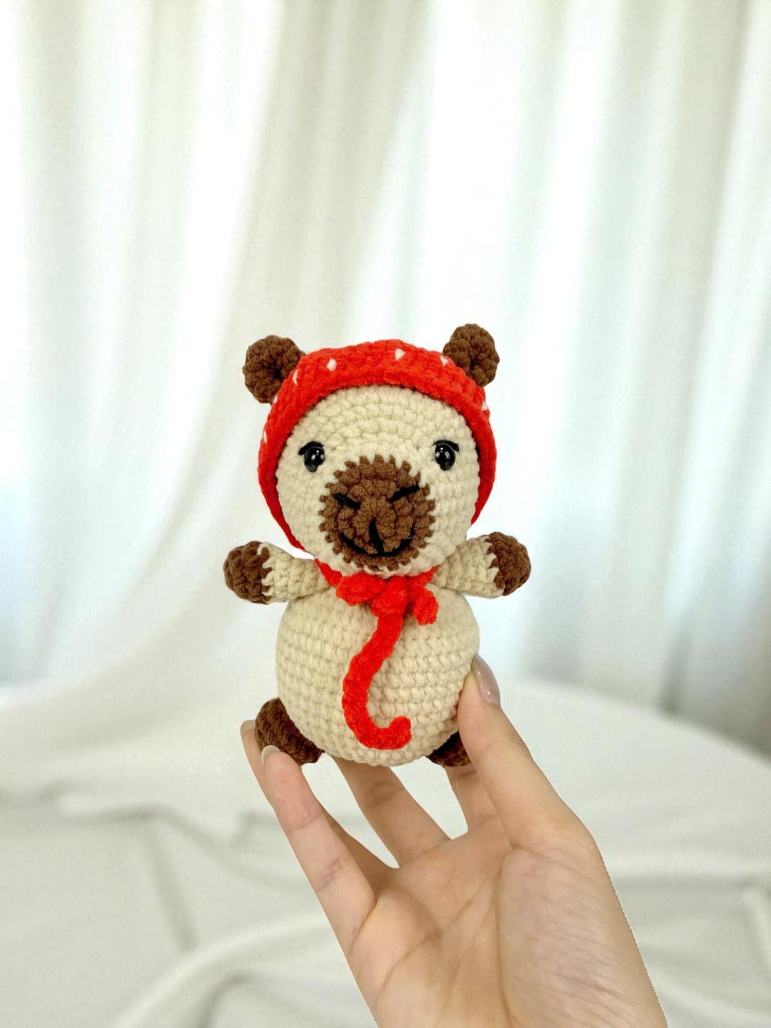 Halloween Amigurumi Capybara Crochet Pattern Bundle: Animal Costume Plush Toy (PDF Pattern Set)