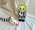 Halloween Crochet Pattern PDF: Striped Suit Doll, Creepy Amigurumi (30cm)