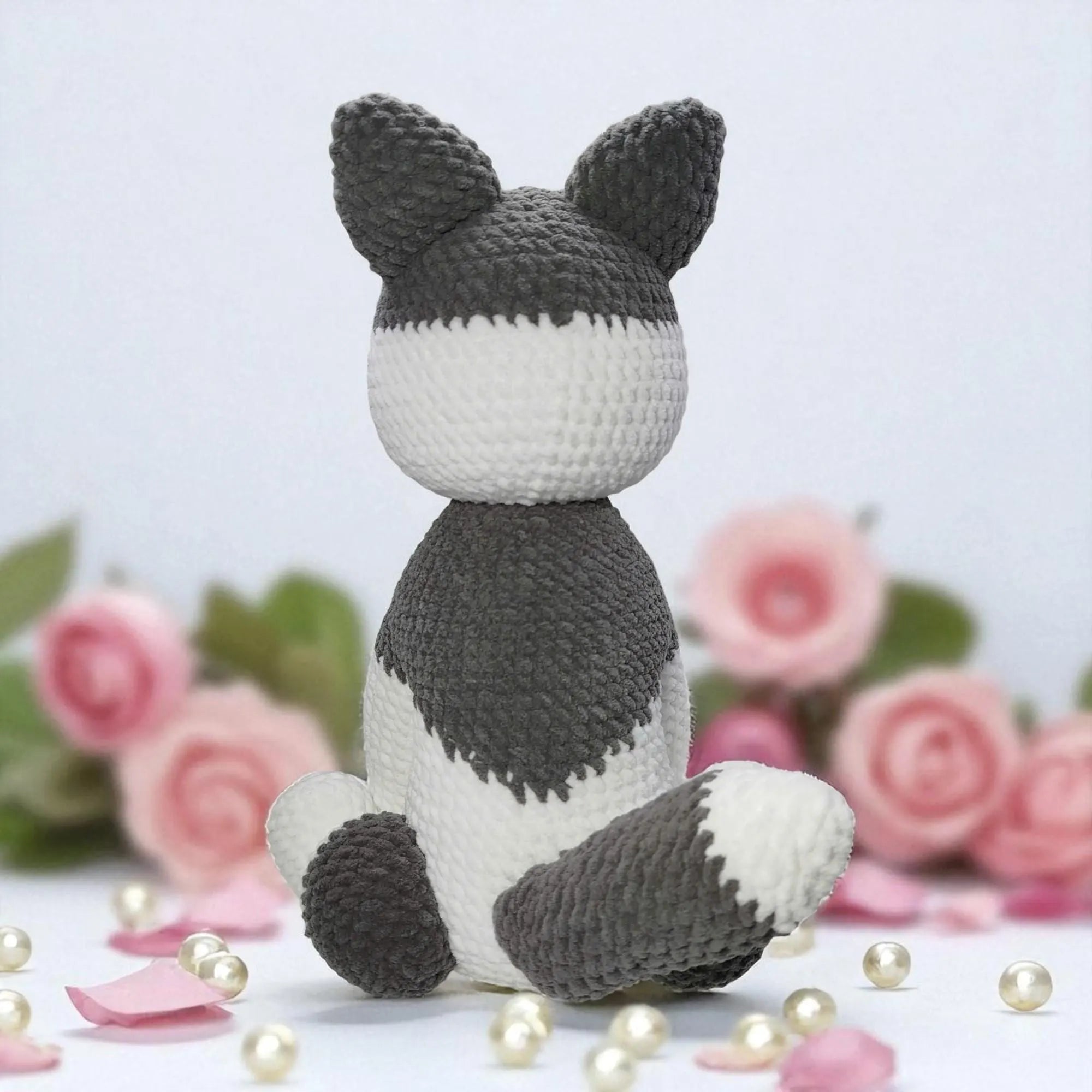 Crochet Dog Pattern PDF, Husky Amigurumi Puppy, DIY Plush Toy, Digital PDF Pattern