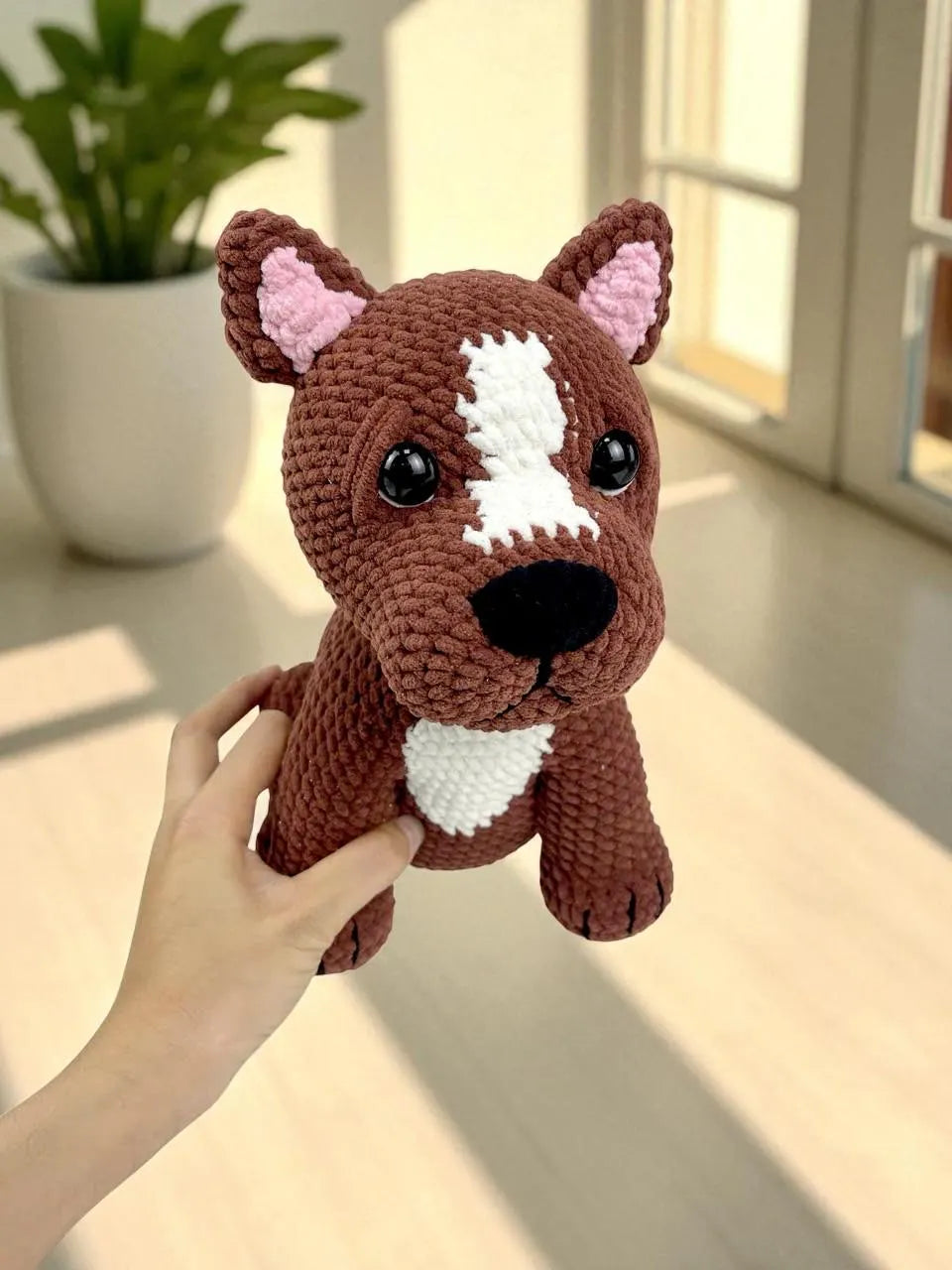 Crochet Pitbull Pattern: Amigurumi Dog DIY Tutorial (PDF Pattern)