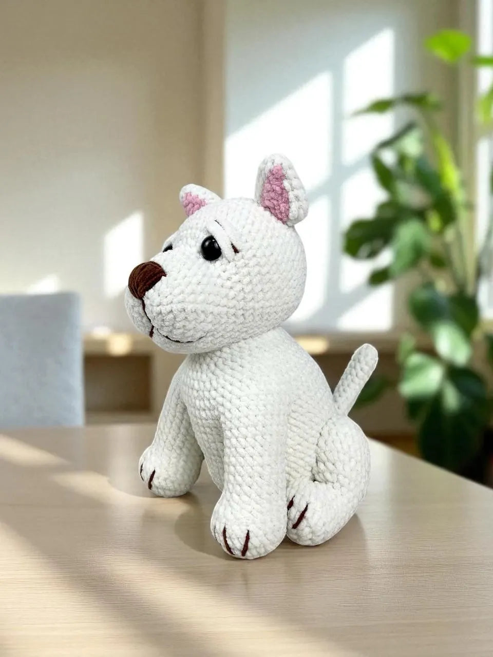 Amigurumi Crochet Dog Pattern Bundle: White Pitbull (PDF Pattern) Beginner Friendly