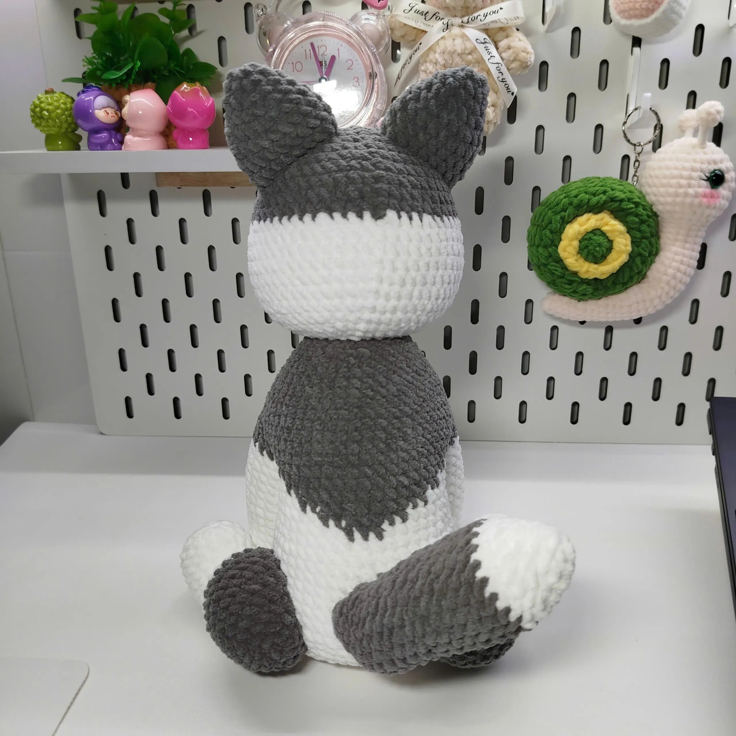 Crochet Dog Pattern PDF, Husky Amigurumi Puppy, DIY Plush Toy, Digital PDF Pattern