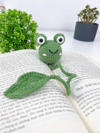 Crochet Bookmark Patterns – Bee, Frog, Strawberry (PDF)