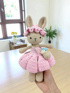 Flared Dress Crochet Bunny Pattern – Amigurumi Toy PDF