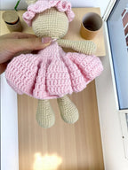 Flared Dress Crochet Bunny Pattern – Amigurumi Toy PDF