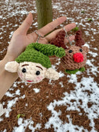 Holiday Crochet Keychain Patterns – Santa, Reindeer, Snowman, Elf (PDF Pattern)