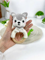 Crochet Animal Rattle Pattern – Dog, Wolf, Frog Amigurumi (PDF Download)