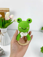 Crochet Animal Rattle Pattern – Dog, Wolf, Frog Amigurumi (PDF Download)