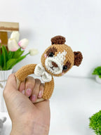 Crochet Animal Rattle Pattern – Dog, Wolf, Frog Amigurumi (PDF Download)