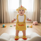 Personalized Crochet Baby Outfit, Duck Chick Pig Romper Set with Hat and Booties, Newborn Photo Prop, Custom Baby Shower Gift