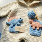 Crochet Dinosaur Baby Romper, Handmade Hooded Dino Newborn Outfit, Baby Boy Photo Prop, First Halloween Costume, Baby Shower Gift