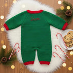 Crochet Santa Baby Romper, Handmade Christmas Newborn Outfit, Baby’s First Christmas Photo Prop, Holiday Baby Gift