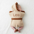 Personalized Crochet Lion Baby Outfit, Handmade Hooded Safari Animal Costume with Tail, Newborn Photo Prop, Baby Shower Gift