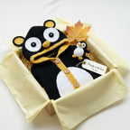 Crochet Penguin Baby Romper, Handmade Hooded Costume, Newborn Photo Prop, Baby’s First Halloween Outfit, Winter Baby Gift