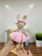 Flared Dress Crochet Bunny Pattern – Amigurumi Toy PDF