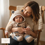 Crochet Bear Baby Romper, Personalized Hooded Newborn Outfit, Baby Coming Home Outfit, Newborn Photo Prop, Baby Shower Gift