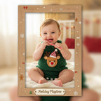 Crochet Baby Christmas Outfit, Reindeer Baby Romper, Handmade Newborn Photo Prop, Baby Boy First Christmas Gift