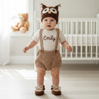 Personalized Crochet Baby Animal Outfit, Bunny Owl Donkey Set, Newborn Photo Prop, Coming Home Outfit, Baby Shower Gift