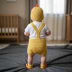 Personalized Crochet Baby Outfit, Duck Chick Pig Romper Set with Hat and Booties, Newborn Photo Prop, Custom Baby Shower Gift