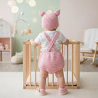 Personalized Crochet Baby Outfit, Duck Chick Pig Romper Set with Hat and Booties, Newborn Photo Prop, Custom Baby Shower Gift