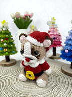 Santa Pug Crochet Pattern, Amigurumi Christmas Dog (PDF)