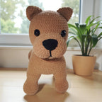 Staffordshire Bull Terrier Crochet Pattern, Easy Amigurumi Dog (PDF)