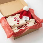 Crochet Baby Christmas Outfit, Candy Cane Sweater Set with Hat, Pants and Booties, Newborn Photo Prop, Baby’s First Christmas Gift