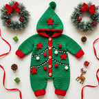 Crochet Christmas Elf Baby Outfit, Green Cardigan Pants and Hat Set, Newborn Photo Prop, First Christmas Costume, Holiday Baby Gift