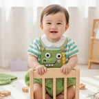 Crochet Dinosaur Baby Outfit, Handmade Green Dino Romper and Striped Shirt, Newborn Photo Prop, Coming Home Outfit, Baby Shower Gift