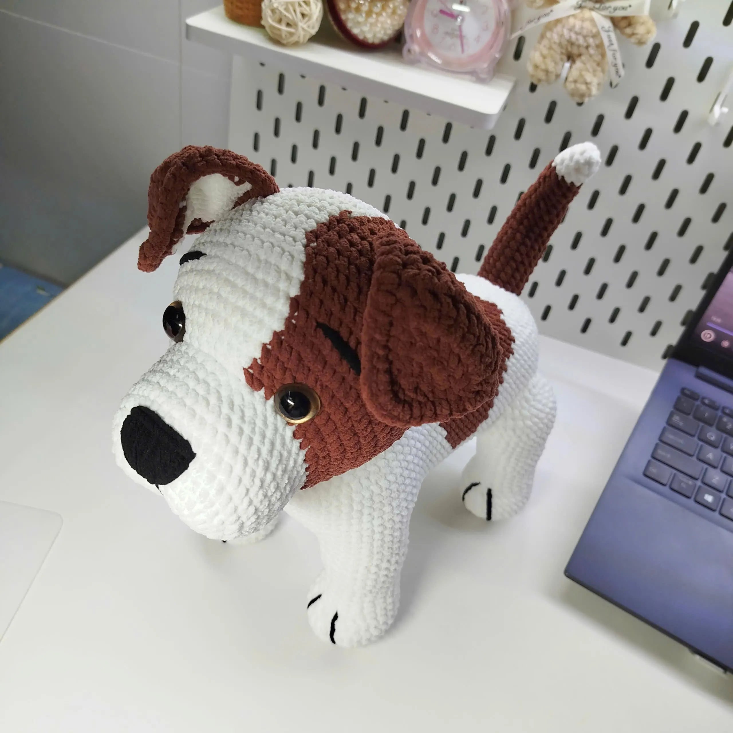 Jack Russell Crochet Pattern, Amigurumi Dog PDF, Easy Crochet Pattern for Beginners