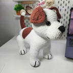 Jack Russell Crochet Pattern, Amigurumi Dog PDF, Easy Crochet Pattern for Beginners